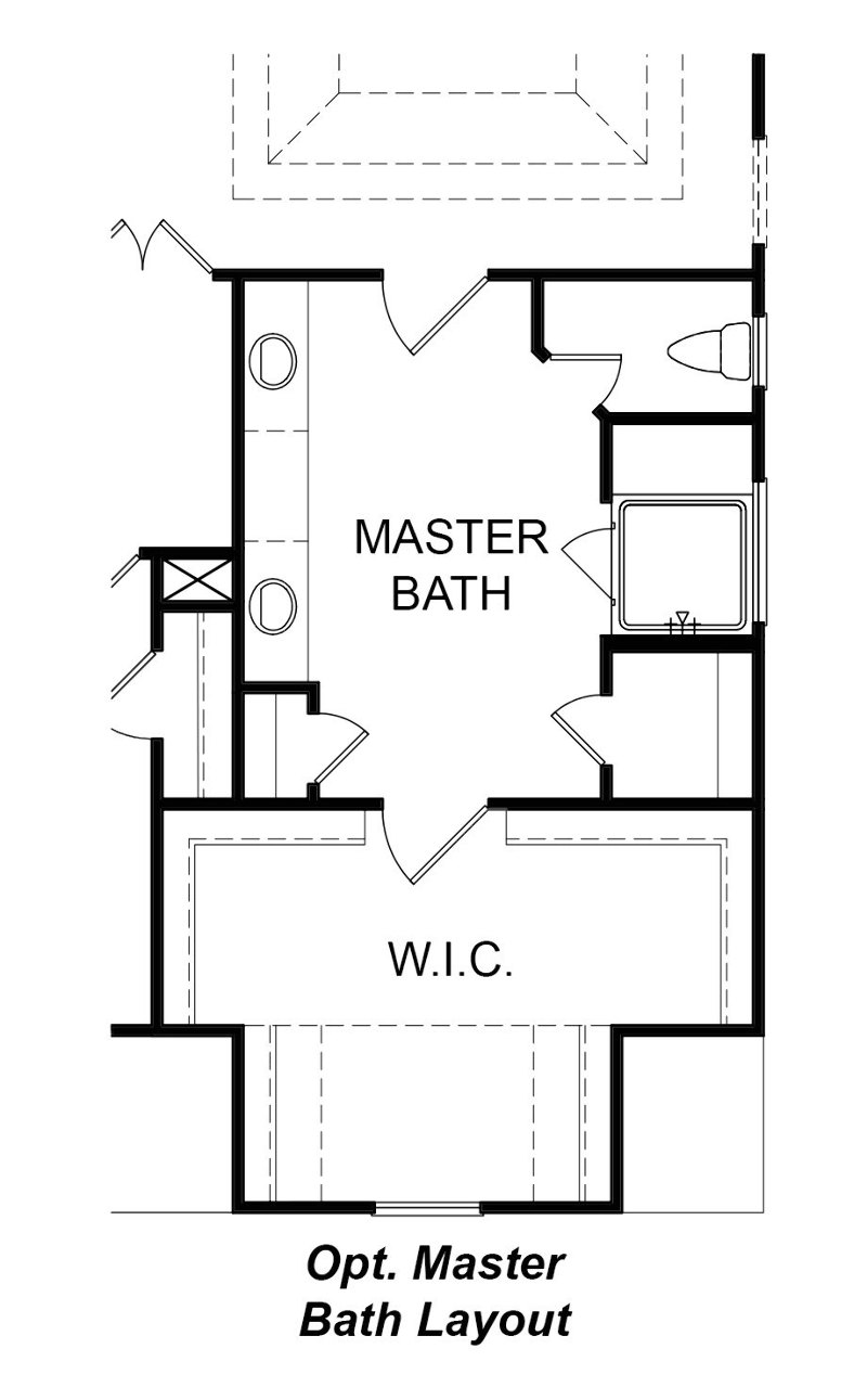 Optional Master Bath Layout