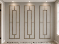 Trim Example in Flex Room, Fireplace and Powder Room